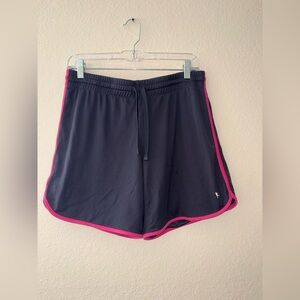 Danskin Black Athletic Shorts with Pink Trim